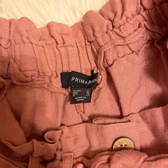 Set of Pink & Blue Linen Shorts - Picture 5 of 5